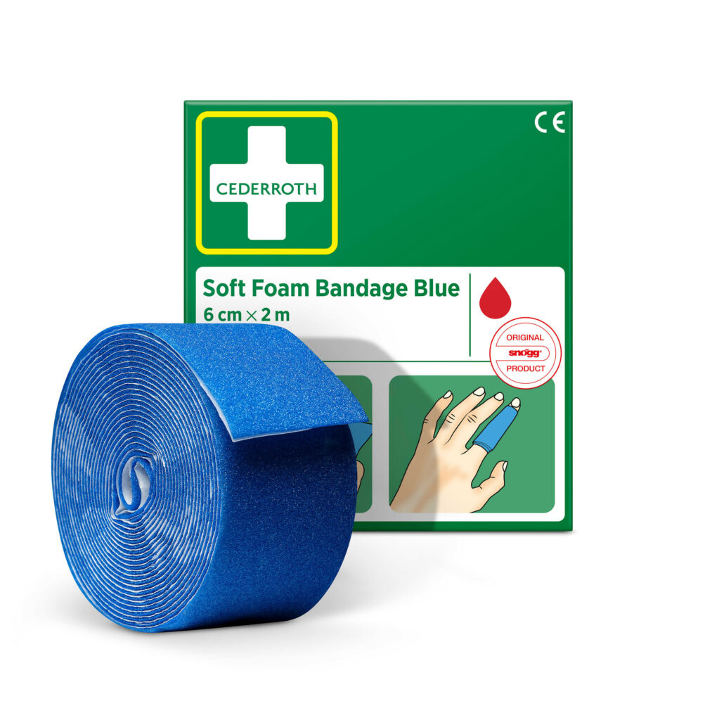 Cederroth Soft Foam Bandage Blauw - 6 cm x 2 m (1 box)