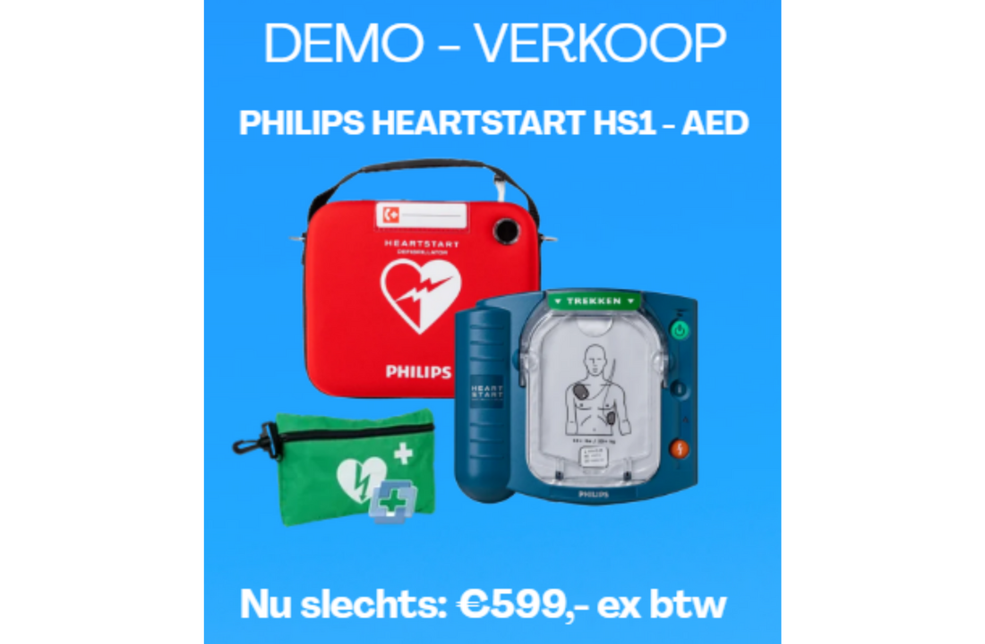 Philips Heartstart HS1 - inkl. Safeset + Tas - Copy