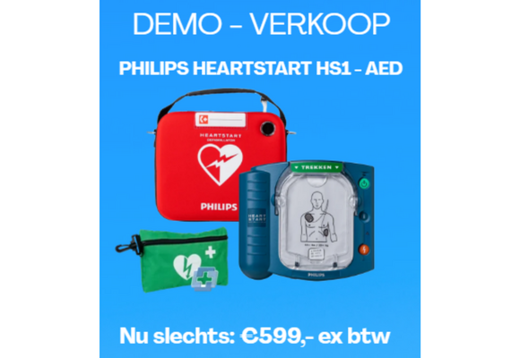 Philips Heartstart HS1 - inkl. Safeset + Tas - Copy