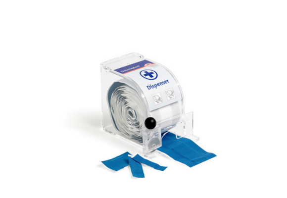Detectaplast Abroller 6cm x 5m mit Schneidrad - inklusive Rolle Detectaplast Universal