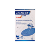 Detectaplast Premium blauwe hydrogel brandwonden pleister 67x110 mm (10 stuks)