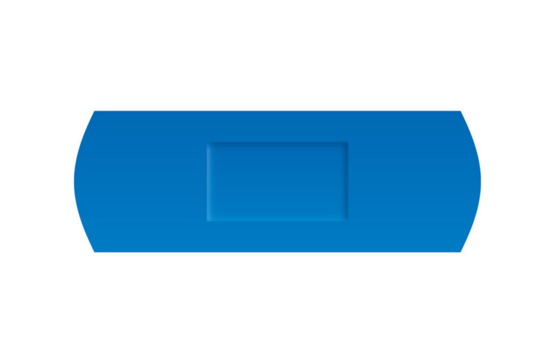 Detectaplast Universal blaues PE-Pflaster, wasserfest, 25 x 72 mm (100 Stück)