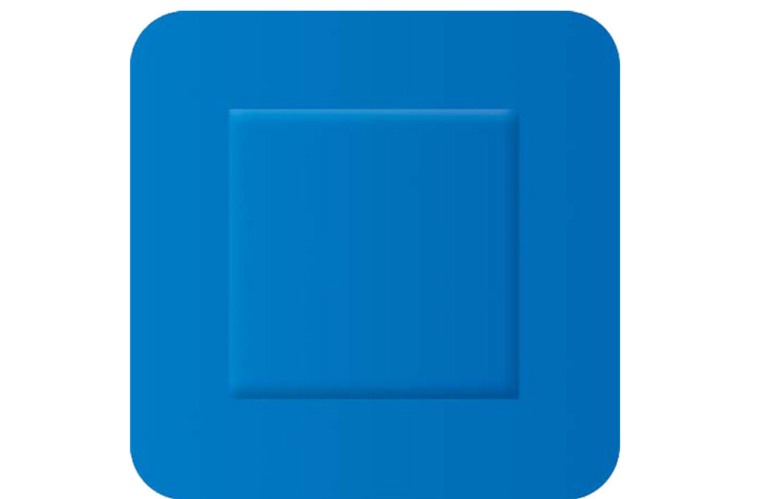 Detectaplast Universal blaues PE-Pflaster, wasserfest, 38 x 38 mm (100 Stück)