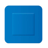 Detectaplast Universal blaues PE-Pflaster, wasserfest, 38 x 38 mm (100 Stück)