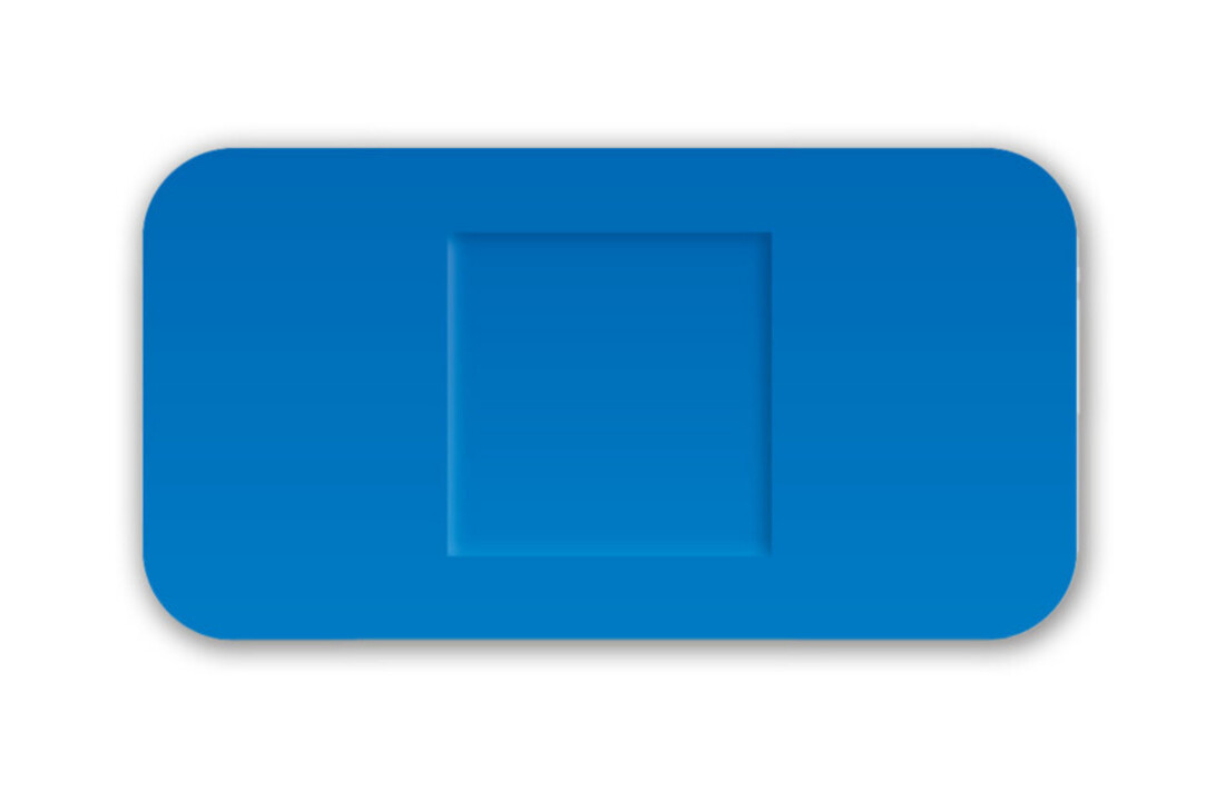 Detectaplast Universal blaues PE-Pflaster, wasserfest, 38 x 72 mm (50 Stück)