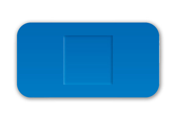 Detectaplast Universal blauwe PE pleisters, waterbestendig, 38 x 72 mm (50 stuks)