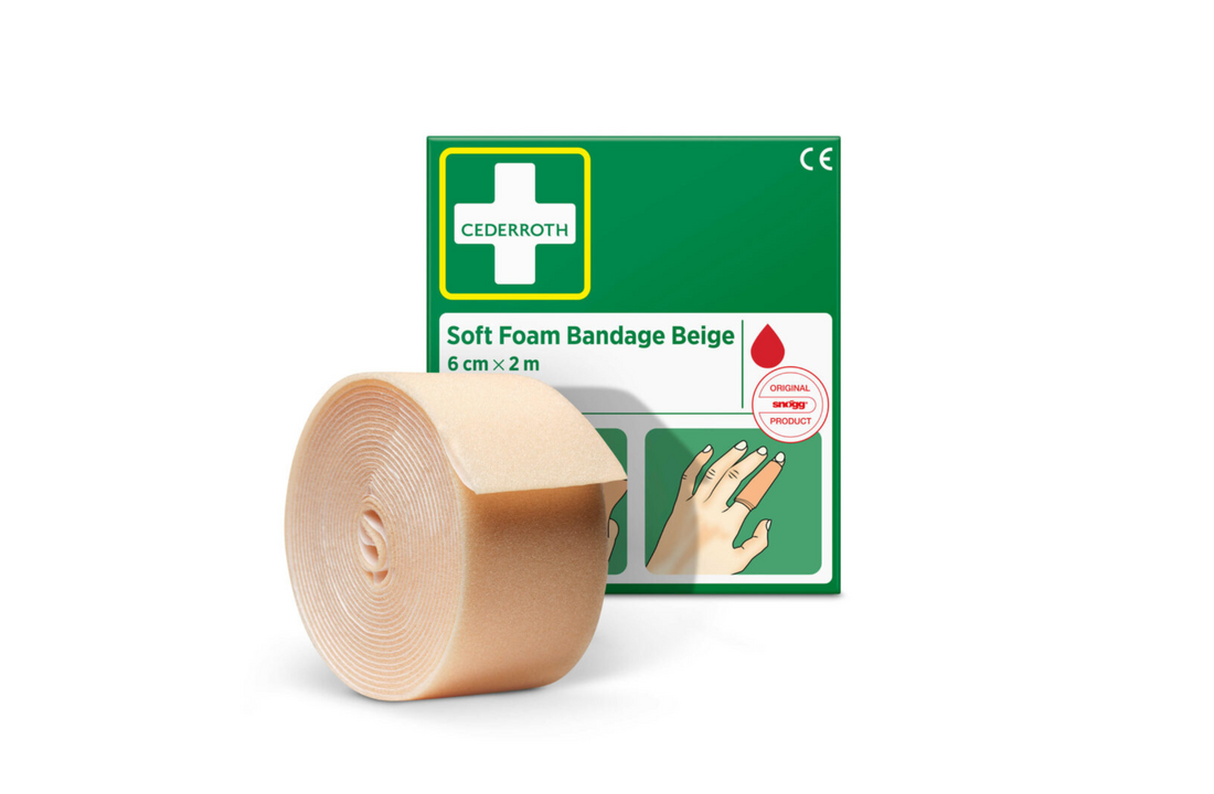 Cederroth Soft Foam Bandage Beige - 6 cm x 2 m (1 box)