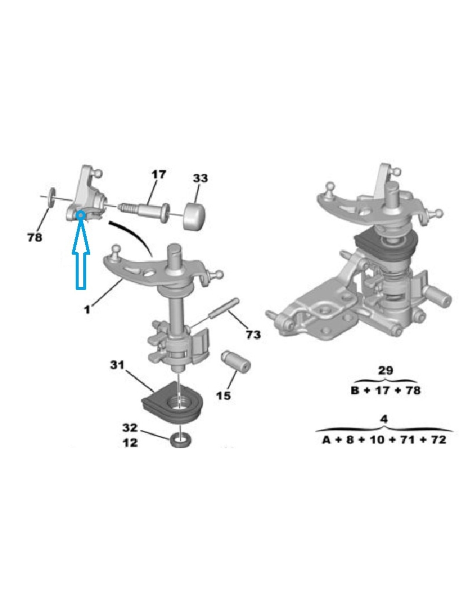 4H-TECH ML6C Nylon bush for PSA ML6C transmissions