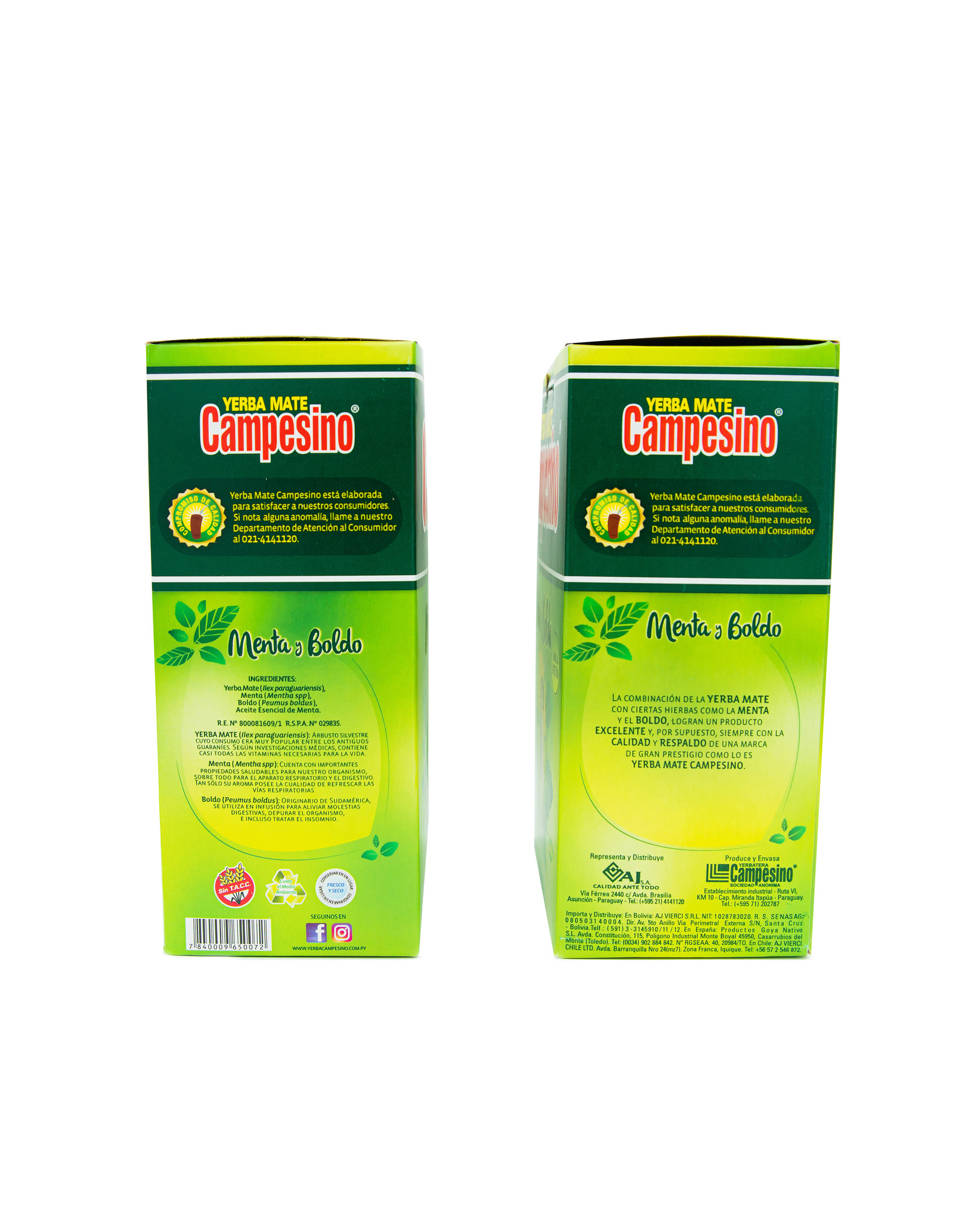 Campesino Yerba mate Campesino met munt en boldo 500g