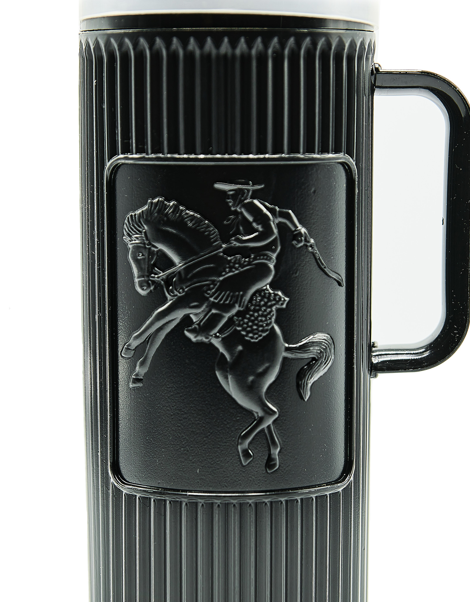 Thermos noir 1L avec décoration traditionnelle de Gaucho