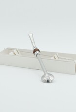 Bombilla yerba mate traditionnelle en acier inoxydable avec décoration