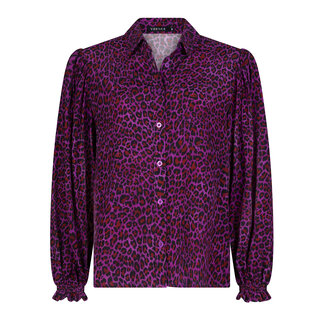 Ydence blouse alyssa purple leopard