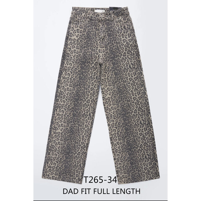 Gavi Leopard jeans extra long