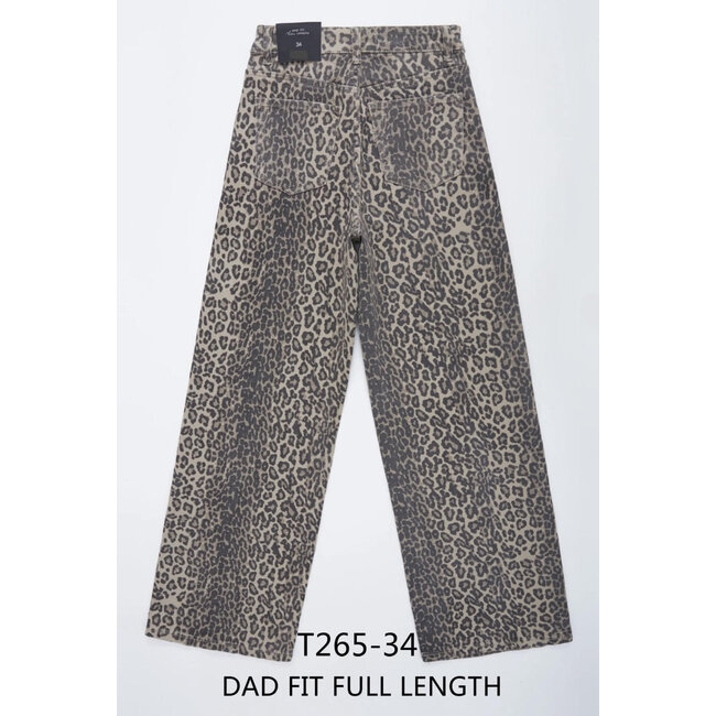 Gavi Leopard jeans extra long