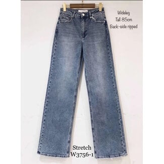 Gavi Queen hearts extra long jeans medium blue