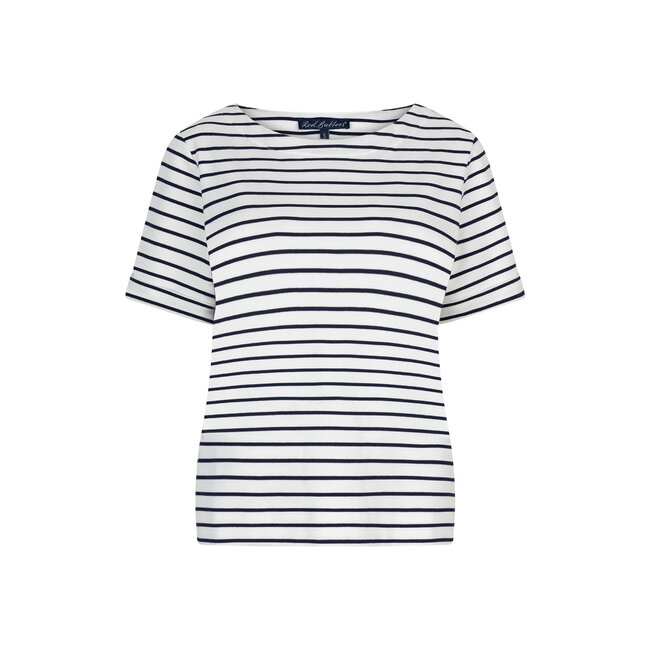 Red Button terry stripe sleeve dark blue