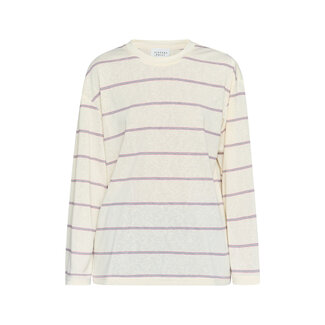Sisterspoint esther ls tee cream stripe
