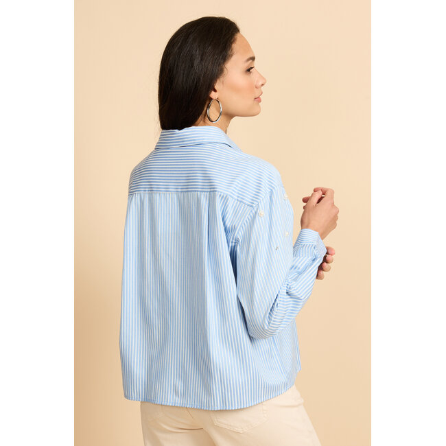 G-Maxx wenya blouse blue/ off white