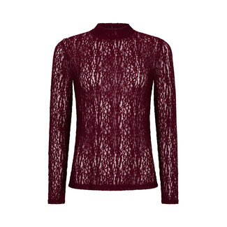 Ydence top roberta burgundy