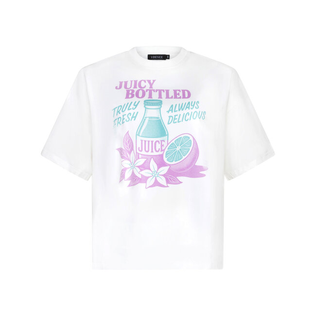 Ydence t-shirt juicy bottle violet