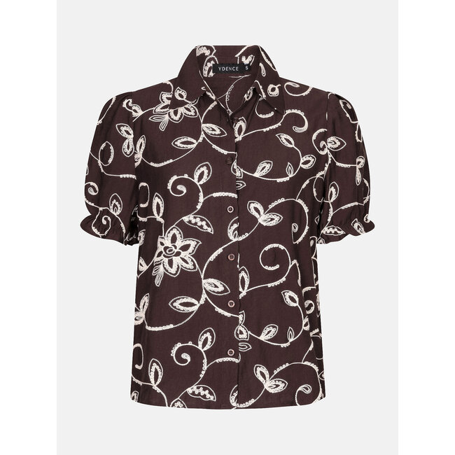 Ydence blouse leila dark brown