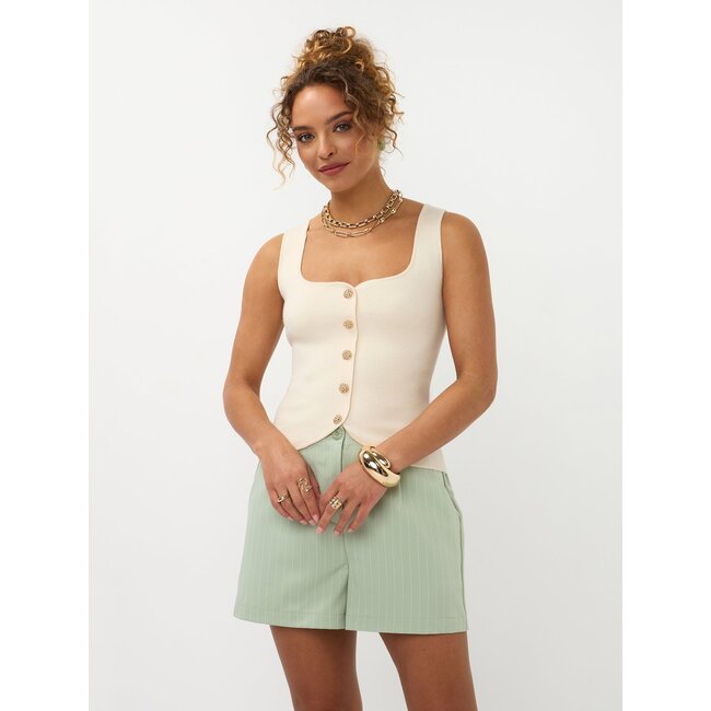 Ydence  knitted top mella ecru