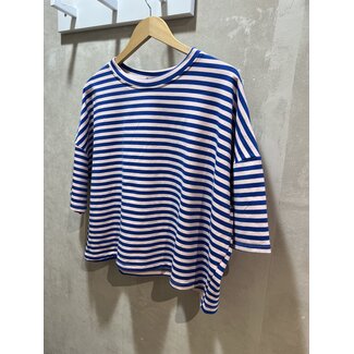Gavi Stripe top blauw/pink 1178