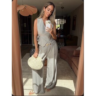 Not a label 2 piece set lili taupe