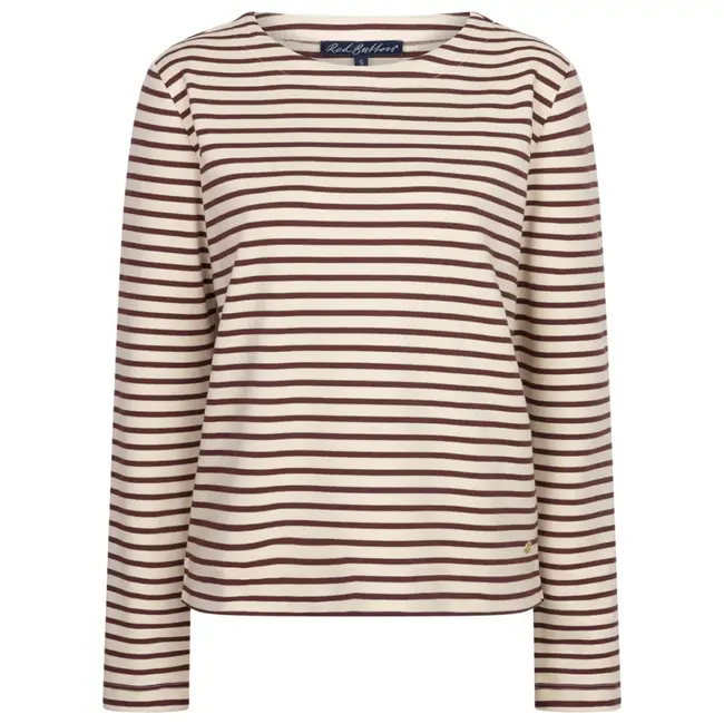 Red Button terry stripe berry