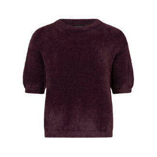Ydence knitted top mary aubergine