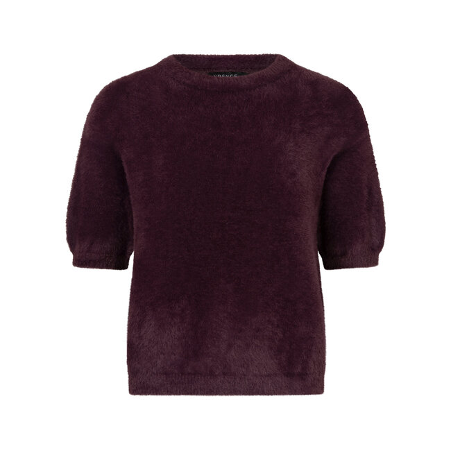 Ydence  knitted top mary aubergine