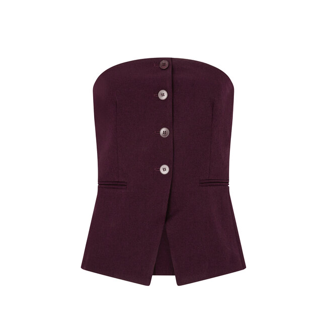 Ydence top asher aubergine