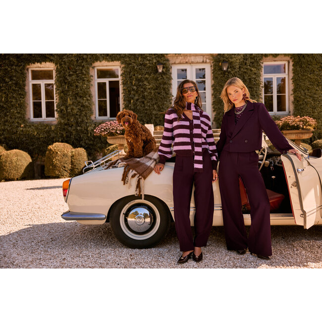 Ydence blazer ayla aubergine