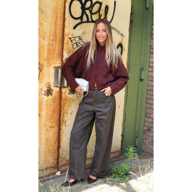 Not a label willow jacket burgundy
