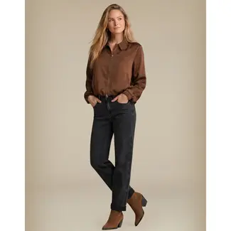 Red Button caitlina side patch black denim