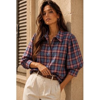 Gavi Ruit blouse loes red