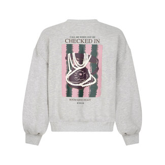 Ydence sweater checked in grey