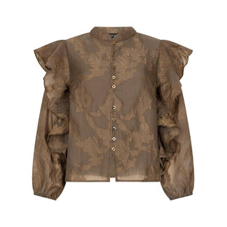 Ydence blouse gina coffee brown