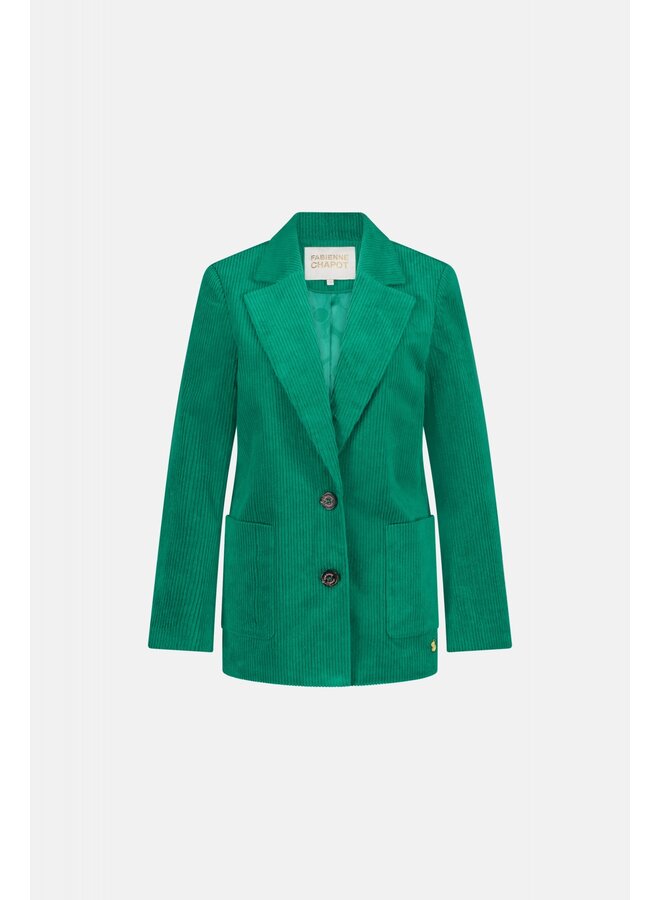 Fabienne Chapot blazer corduroy groen