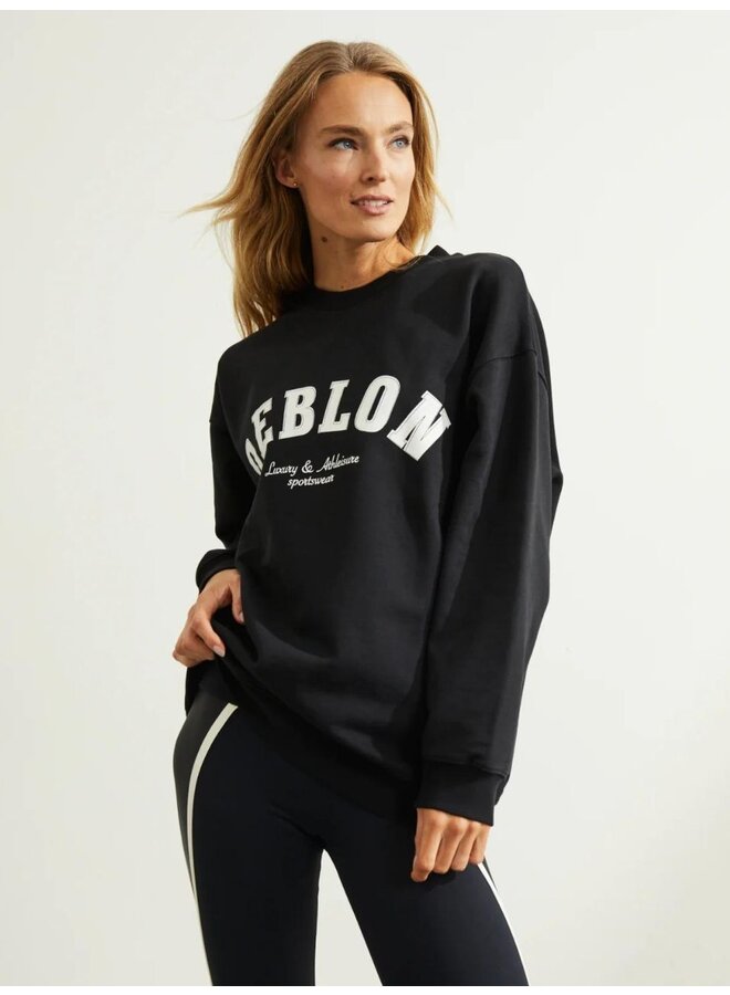 Deblon Sports logo sweater zwart