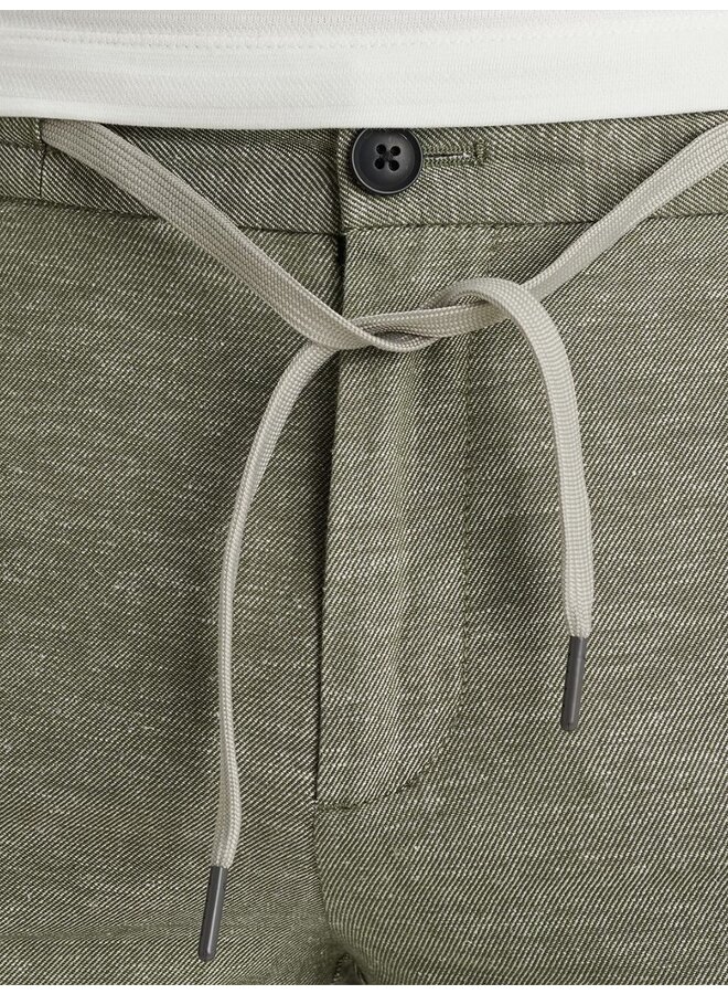 Vanguard chino shorts van katoen/linnen groen