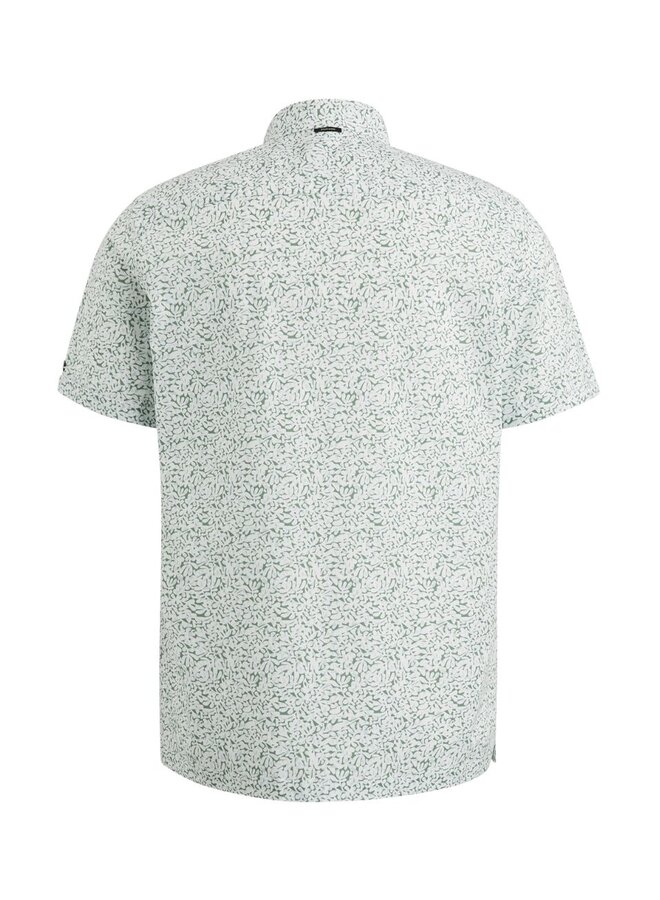 Vanguard overhemd korte mouw met print groen