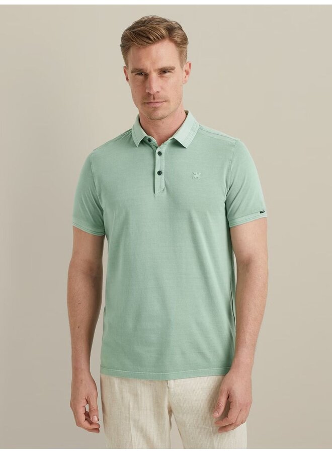 Vanguard polo garment-dye groen