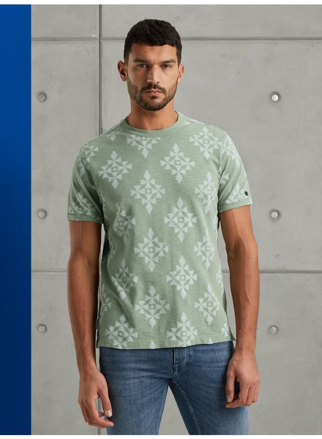 Cast Iron t-shirt met print groen