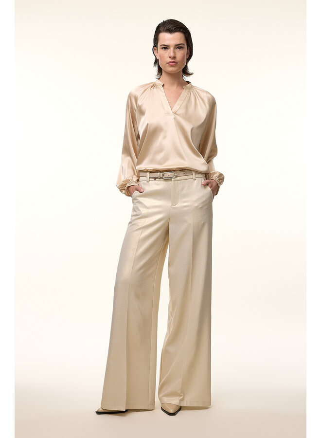 Femmes du Sud broek met glans Champagne