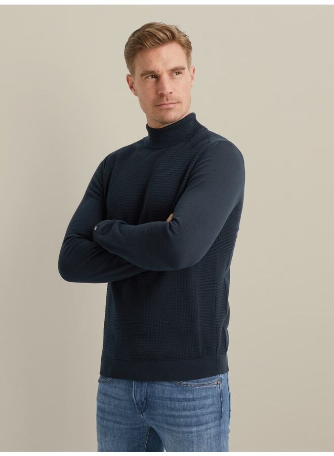 Vanguard pullover met col navy