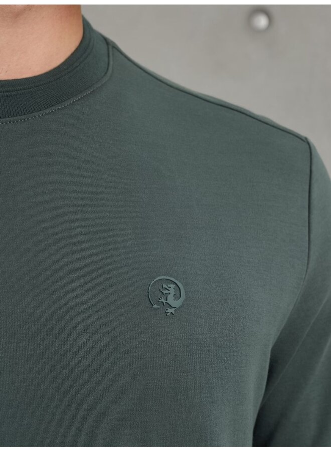 Cast Iron logo t-shirt groen