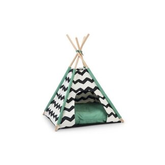 Beeztees BZ Tipi Tent Kiono zwt/wit 50X50X80