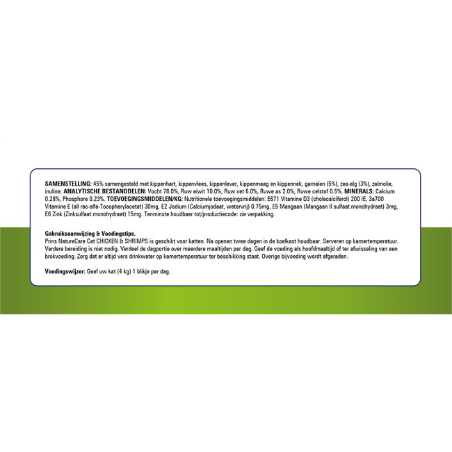 Prins Nature Care Kat Chicken & Shrimps