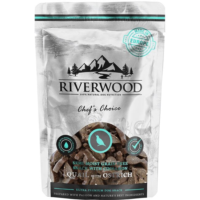 Riverwood snack Quail & Ostrich